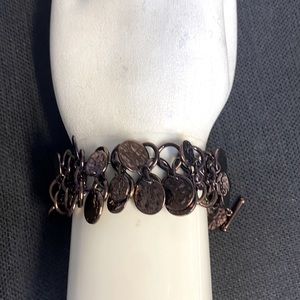 Metallic Circle Bunch Bracelet